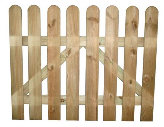 cancello da giardino in legno di pino verniciato in autoclave 100x100 -  Milani Home - Casa e Cucina | IBS