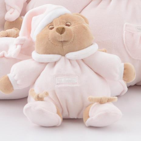 Peluche Orso Puccio Rosa 25 Cm