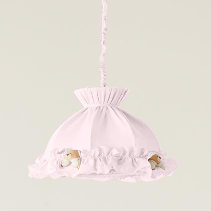 Lampadario Orso Puccio A Cupola Rosa