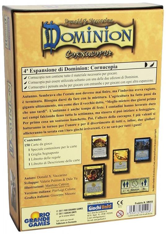 Dominion. Cornucopia. Gioco da tavolo - 3