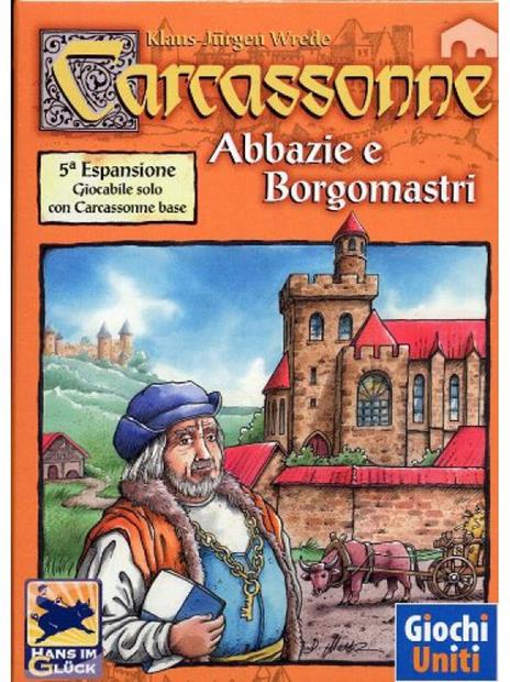 Carcassonne esp. 5. Abbazie e Borgomastri. Gioco da tavolo