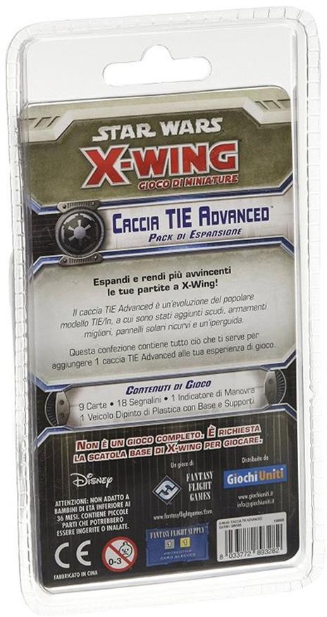 X-Wing. Tie Advanced. Gioco da tavolo - 3