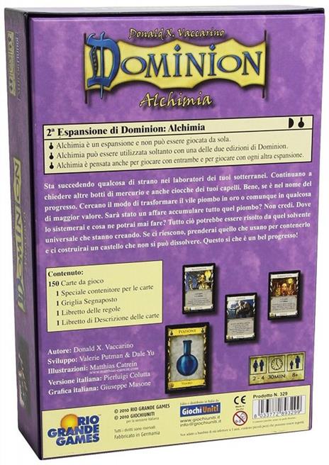 Dominion. Alchimia. Gioco da tavolo - 3