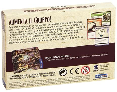 Pathfinder Adventure Card Game. Mazzo Eroi. Gioco da tavolo - 3