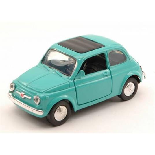 Modellino Auto Fiat 500F Verde Acqua Scala 1:32 Die Cast  50713