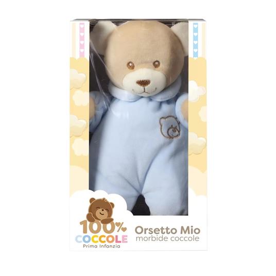 Peluche Orsetto 25 Cm Con Sonaglio Blu 100% Coccole 25501 - Decar - Primi  giochi - Giocattoli | IBS