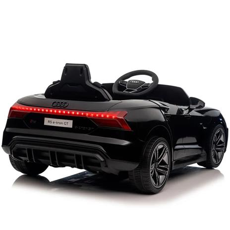 Auto Elettrica Per Bambini Audi Etron Nero 12V Con Portiere Apribili, Mp3, Luci E Suoni - 2