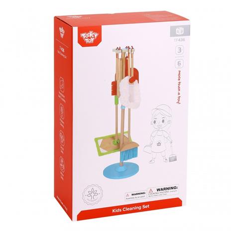 Tooky Toy Tf436 - Set Pulizie In Legno