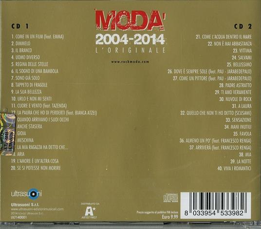 2004-2014 L'originale - Modà - CD | IBS