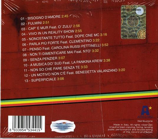 Parla più forte - CD Audio di Jovine - 2