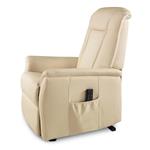 Poltrona Relax Elettrica con Alzapersona a 2 Motori in Ecopelle Stones Elisa Beige