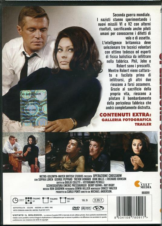 Operazione Crossbow di Michael Anderson - DVD - 2