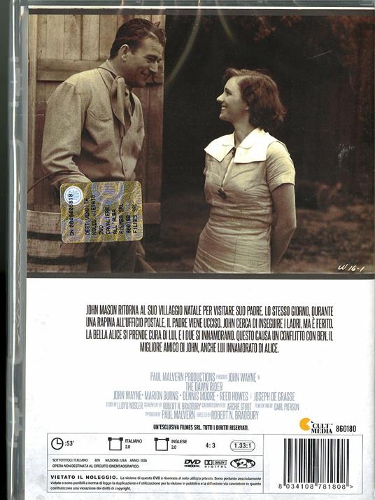Cavaliere all'alba di Robert North Bradbury - DVD - 2