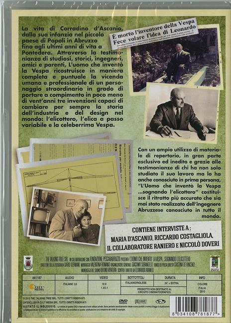 L' uomo che inventò la Vespa di Leonardo Araneo - DVD - 2