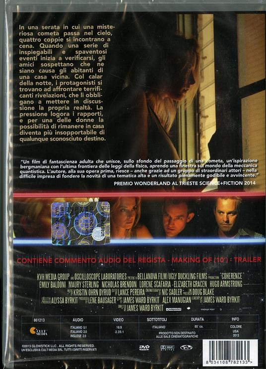 Coherence. Oltre lo spazio tempo - DVD - Film di James Ward Byrkit  Fantastico | IBS