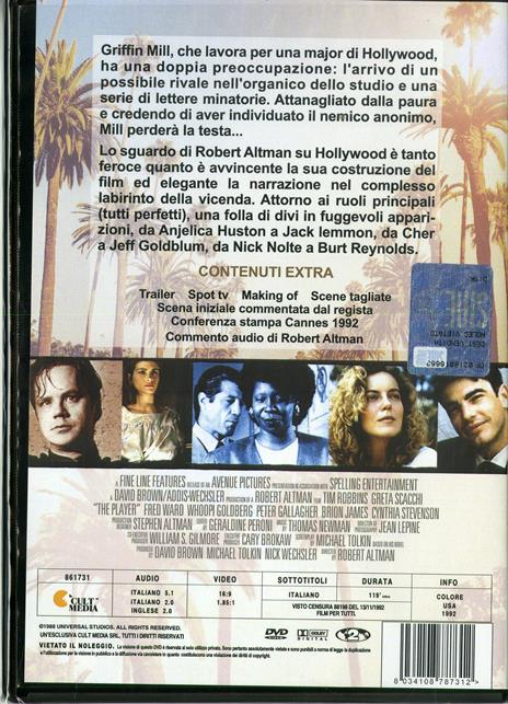 I protagonisti (DVD) di Robert Altman - DVD - 2
