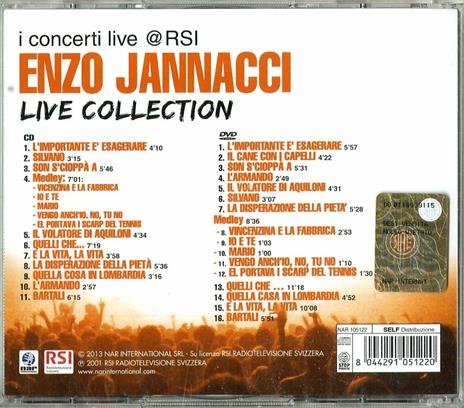 Live Collection. I concerti Live @ RSI - CD Audio + DVD di Enzo Jannacci - 2
