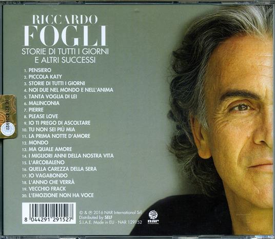 Storie di tutti i giorni - Riccardo Fogli - CD | IBS