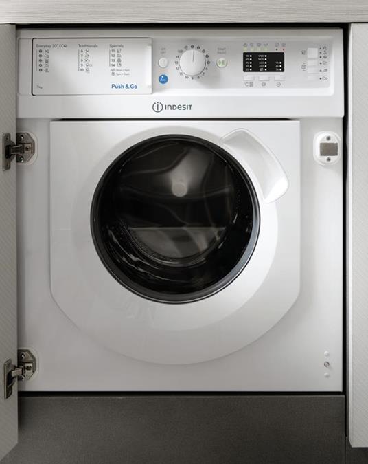 Indesit BI WMIL 71252 EU lavatrice Da Incasso Caricamento frontale 7 kg  1200 Giri/min Bianco - Indesit - Casa e Cucina | IBS