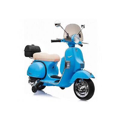 Vespa Elettrica Per Bambini Colore Azzurro e Bianco