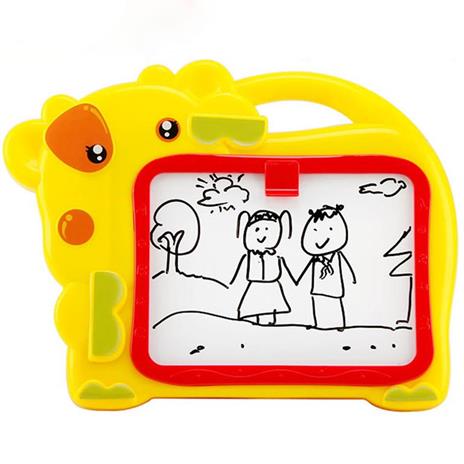 Lavagna Magnetica Bambini Hippo 2In1 Con Gessetti Cassino E