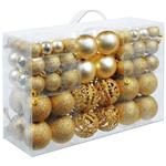 Confezione 100 Palline Natale Oro 3/4/6 Cm