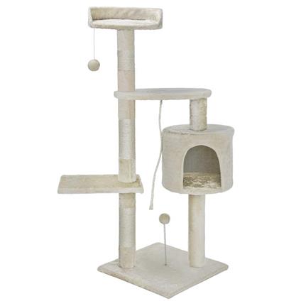 Albero Tiragraffi Per Gatti 112Cm Crema