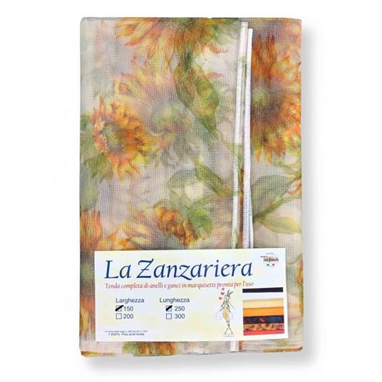 Tenda Rete Zanzariera Marquisette da Esterno Piombata Girasoli in 4 Misure  Diverse Cm. 200 x 300 - ND - Idee regalo | IBS