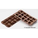 Stampo in Silicone Nr.8 Forme Winter per Cioccolato e Ghiaccio Marrone