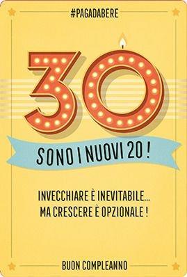 Biglietto d'auguri Legami Forever Young Greeting Cards. Compleanno 30 anni. Sono i nuovi 20