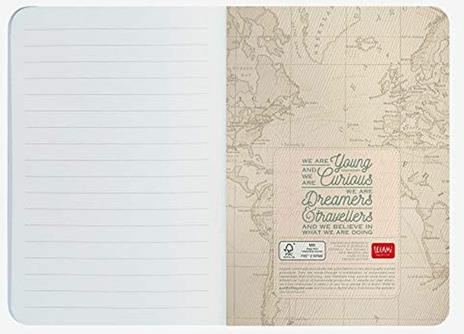 Quaderno A6 Viaggio a righe Legami Travel - 4