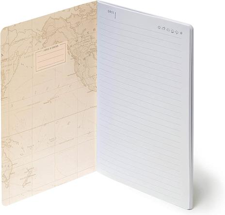 Legami - Quaderno a Righe, Medium, Foglio A5, 14,2x21 cm, Tema Travel, Carta Certificata FSC - 3