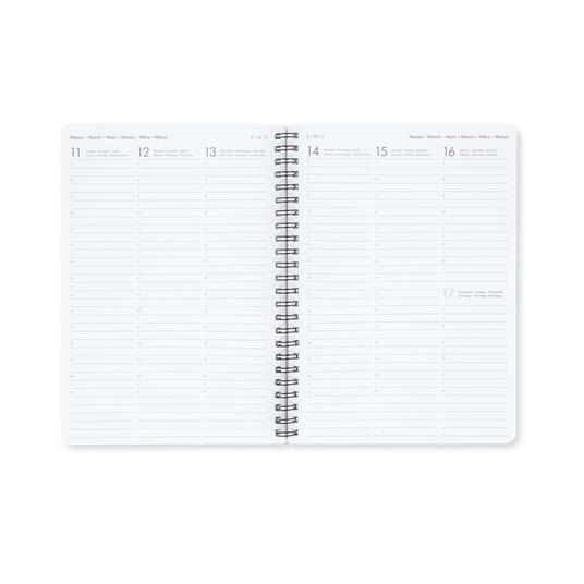 Agenda 12 Mesi Settimanale - Medium - Con Notebook - 2024 BEE 