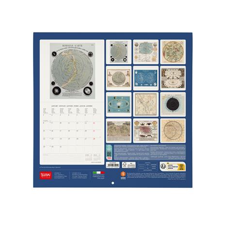 Calendario 2024, da parete, carta non patinata - 30 x 29 cm CELESTIAL MAPS - 3