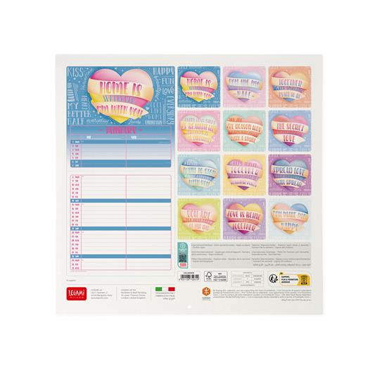 Calendario 2024, da parete, carta non patinata - 30 x 29 cm ME&YOU - Legami  - Cartoleria e scuola