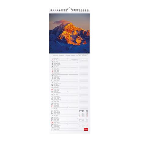 Calendario 2024, da parete, 16 x 49 cm MOUNTAINS - 2