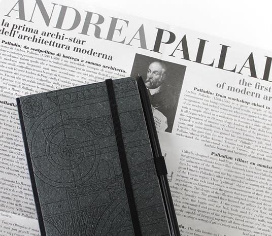 Arbos Taccuino Palladio 10x16 cm, Copertina RICUOIO, 160 Pagine neutre con Tasca e Segnalibro - 2