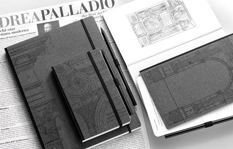 Arbos Taccuino Palladio 19x25 cm, Copertina RICUOIO, 160 Pagine neutre con Tasca e Segnalibro - 3