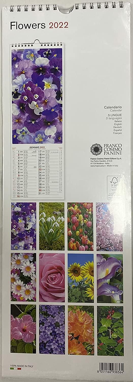 Calendario 2022 Flowers - 15 x 43 cm - 2