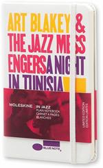 Taccuino Moleskine Bluenote Limited Edition pocket a pagine bianche. Art Blakey. Bianco