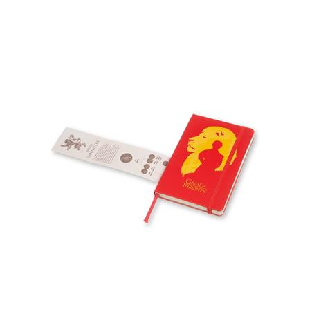 Taccuino Moleskine Game of Thrones Limited Edition pocket a righe. Tyron Lannister. Rosso - 5