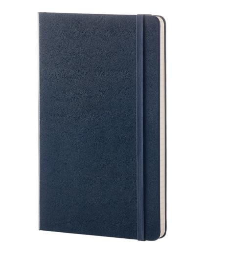 Taccuino Moleskine large a pagine bianche copertina rigida blu. Sapphire Blue - 2