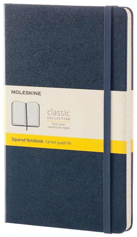 Taccuino Moleskine large a quadretti copertina rigida blu. Sapphire Blue -  Moleskine - Cartoleria e scuola