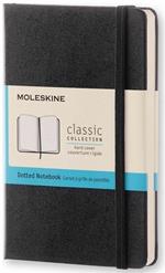 Taccuino Moleskine pocket puntinato copertina rigida nero. Black