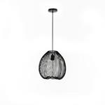 Lampadario moderno urban nero metallo cm 35