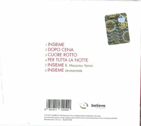 Insieme (Sanremo 2017) - CD Audio di Valeria Farinacci - 2