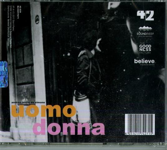 Uomo donna - Andrea Laszlo De Simone - CD