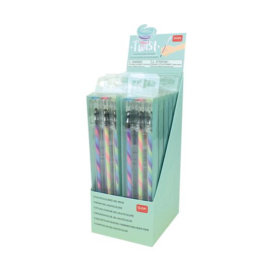 LEGAMI Set of 3 Multicoloured Gel Pens – Twist