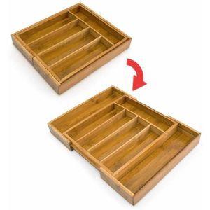 Portaposate Estensibile Da Cassetto Cucina Porta Posate In Legno Bambu  37X31Cm - ND - Idee regalo | IBS