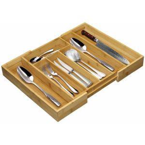 Portaposate Estensibile Da Cassetto Cucina Porta Posate In Legno Bambu  33X29Cm - ND - Casa e Cucina | IBS